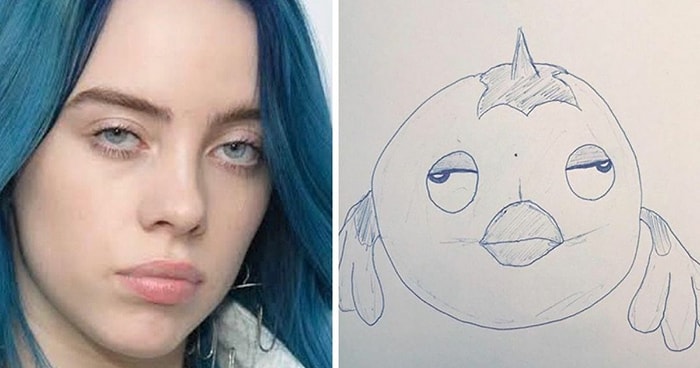 Художник с гордостью создает "худшие" фан-арт-портреты этих известных людей, и вот 20 его работ