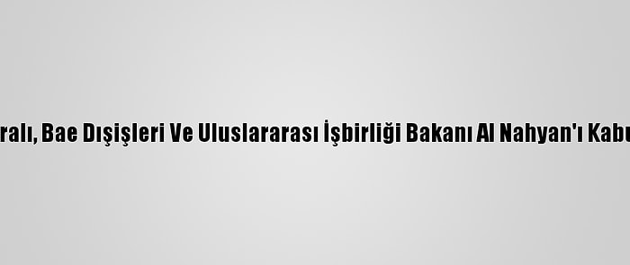 Fas Kralı, Bae Dışişleri Ve Uluslararası İşbirliği Bakanı Al Nahyan'ı Kabul Etti