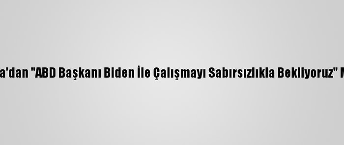 Nijerya'dan "ABD Başkanı Biden İle Çalışmayı Sabırsızlıkla Bekliyoruz" Mesajı