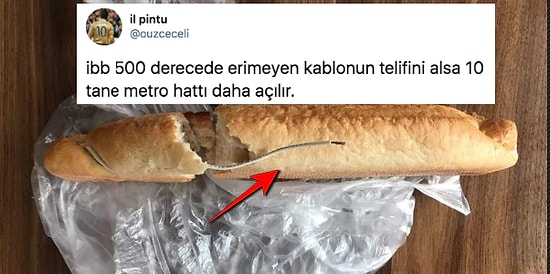 İBB Halk Ekmek'ten Aldığı Ekmeğin İçinden Kablo Çıktığını İddia Eden Kadına Gelen Yaratıcı Yorumlar