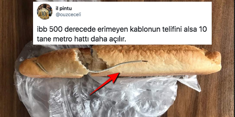 İBB Halk Ekmek'ten Aldığı Ekmeğin İçinden Kablo Çıktığını İddia Eden Kadına Gelen Yaratıcı Yorumlar