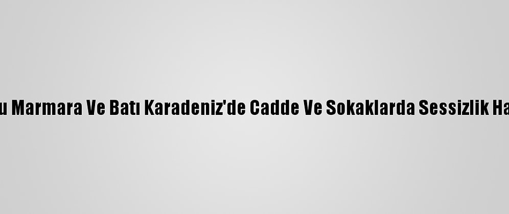 Doğu Marmara Ve Batı Karadeniz'de Cadde Ve Sokaklarda Sessizlik Hakim