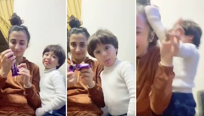 Tüm Çikolatayı Ablası Yiyince Ağlamaya Başlayan, Sonra da Ablasının Saçını Çeken Çocuk