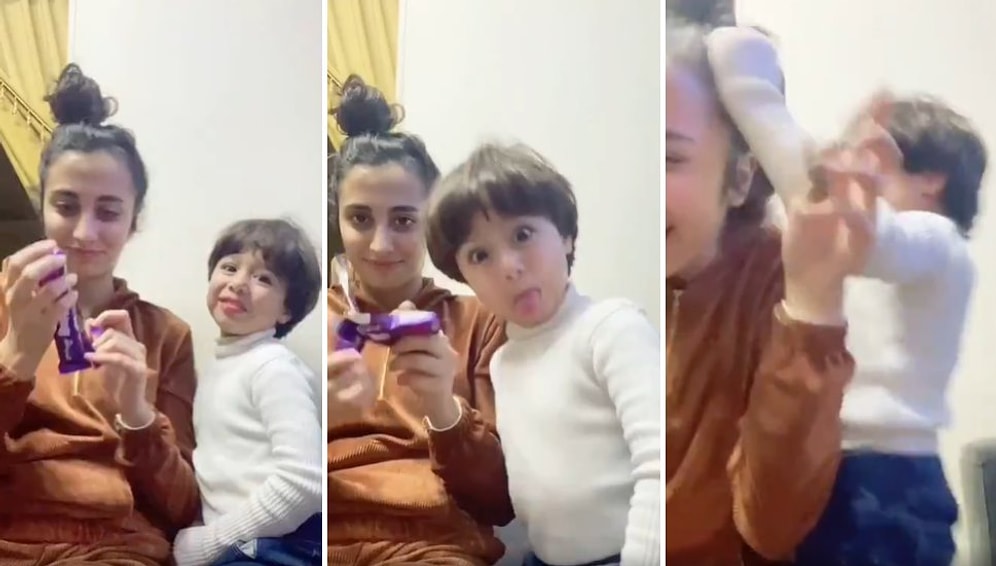 Tüm Çikolatayı Ablası Yiyince Ağlamaya Başlayan, Sonra da Ablasının Saçını Çeken Çocuk