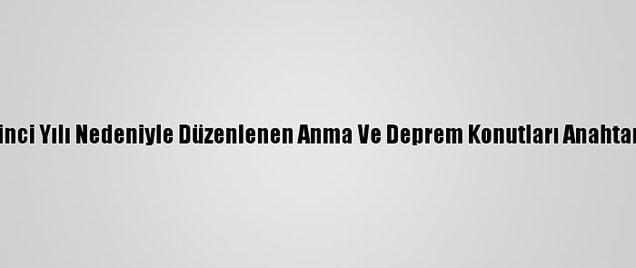 Erdoğan, Elazığ Depreminin Birinci Yılı Nedeniyle Düzenlenen Anma Ve Deprem Konutları Anahtar Teslim Töreninde Konuştu: (2)