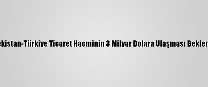 Özbekistan-Türkiye Ticaret Hacminin 3 Milyar Dolara Ulaşması Bekleniyor