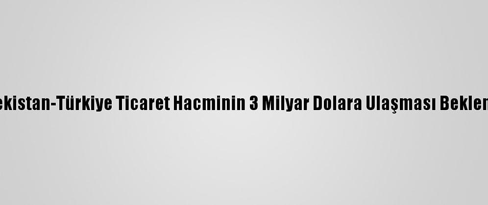 Özbekistan-Türkiye Ticaret Hacminin 3 Milyar Dolara Ulaşması Bekleniyor