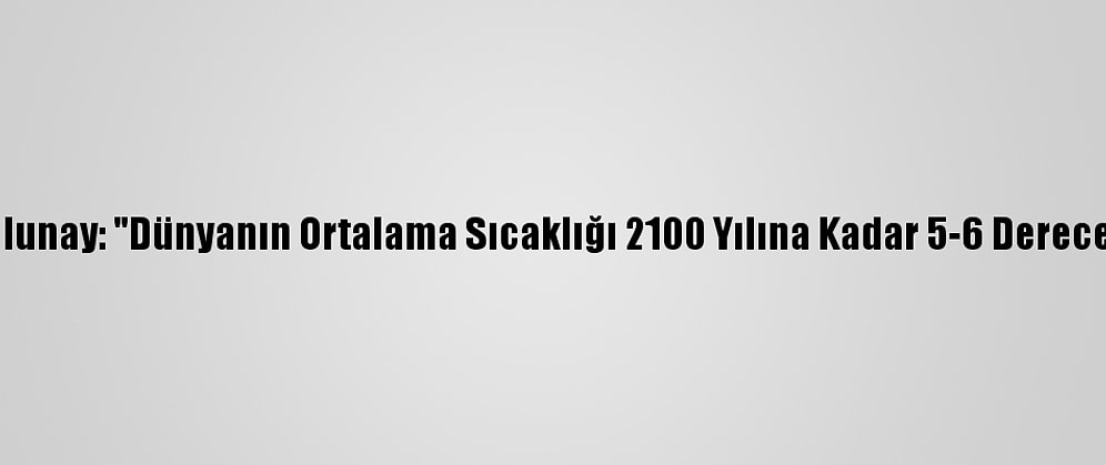 Prof. Dr. Tolunay: "Dünyanın Ortalama Sıcaklığı 2100 Yılına Kadar 5-6 Derece Artabilir"
