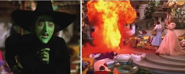 5. "Oz Büyücüsü" filmi çekimleri sırasında yaşanan bir terslik sonucu Margaret Hamilton'un yüzünde 2. elindeyse 3. dereceden yanıklar oluştu.