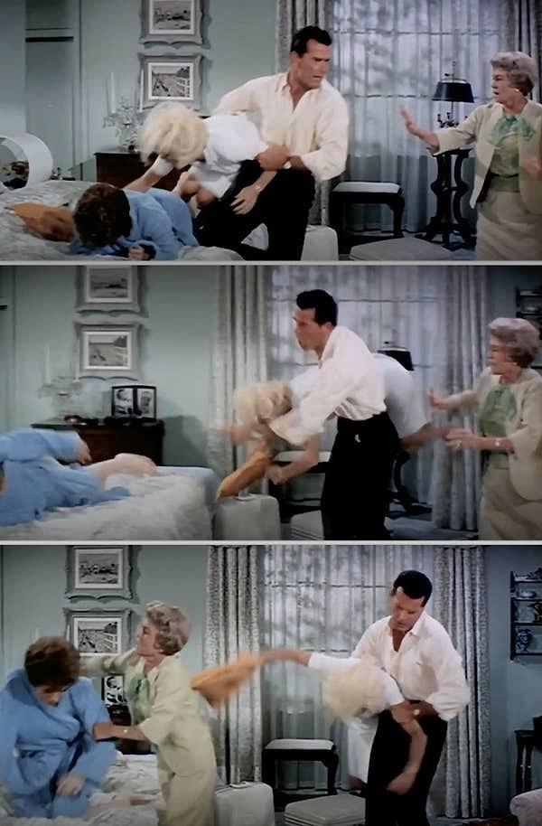18. James Garner, Doris Day'i "Çifte Nikah" çekimleri sırasında yerden kaldırırken yanlışlıkla iki kaburgasını kırdı.