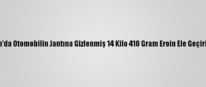 Van'da Otomobilin Jantına Gizlenmiş 14 Kilo 410 Gram Eroin Ele Geçirildi