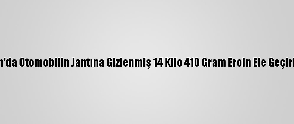 Van'da Otomobilin Jantına Gizlenmiş 14 Kilo 410 Gram Eroin Ele Geçirildi