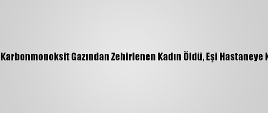 Aydın'da Karbonmonoksit Gazından Zehirlenen Kadın Öldü, Eşi Hastaneye Kaldırıldı