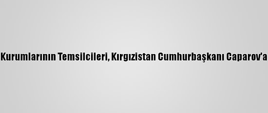 Türk Dünyası Kurumlarının Temsilcileri, Kırgızistan Cumhurbaşkanı Caparov'a Başarı Diledi