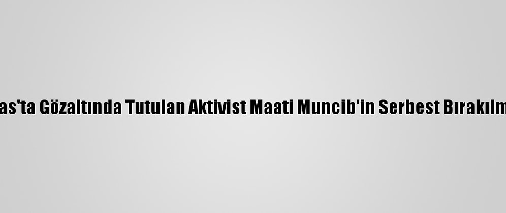 Uluslararası Af Örgütü, Fas'ta Gözaltında Tutulan Aktivist Maati Muncib'in Serbest Bırakılması Çağrısında Bulundu