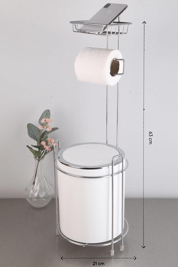 11. Tuvalete de telefonla gidenlerin evlerinde olan bir WC kağıtlığı.