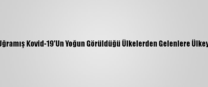 Almanya Mutasyona Uğramış Kovid-19'Un Yoğun Görüldüğü Ülkelerden Gelenlere Ülkeye Giriş Yasağı Getirdi