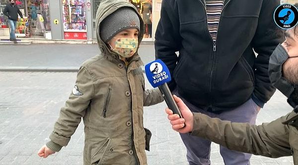 Babasının yanında mikrofona konuşan çocuk ise, virüsün bir anca bitmesini istediğini dile getirdi.