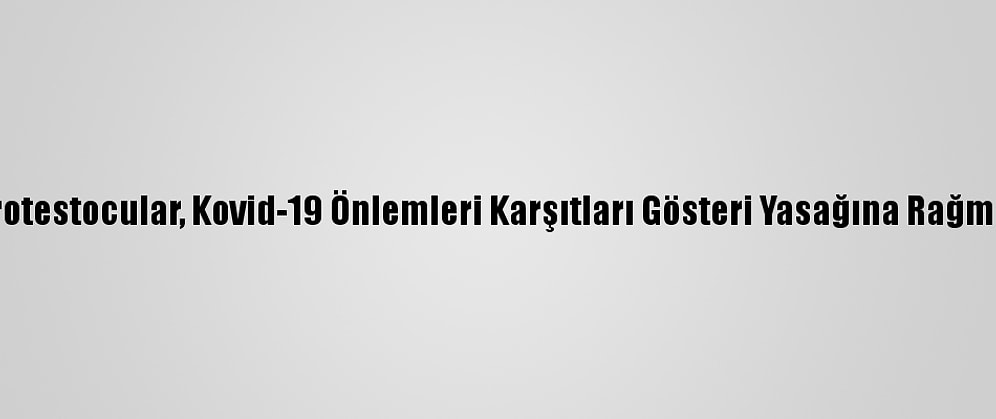 Avusturya'da Protestocular, Kovid-19 Önlemleri Karşıtları Gösteri Yasağına Rağmen Sokağa Çıktı