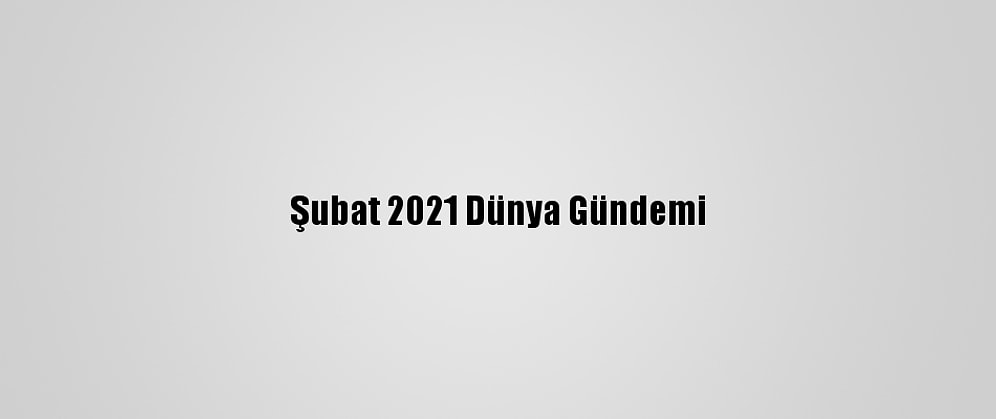 Şubat 2021 Dünya Gündemi