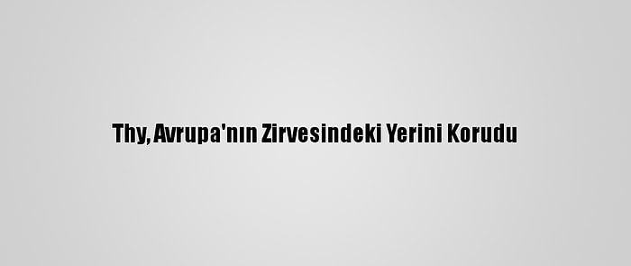 Thy, Avrupa'nın Zirvesindeki Yerini Korudu