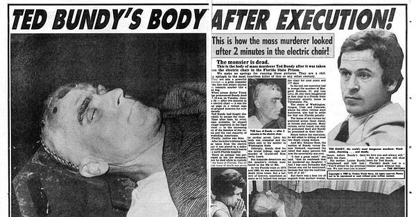 Ted Bundy'e idam kararı verilmişti.