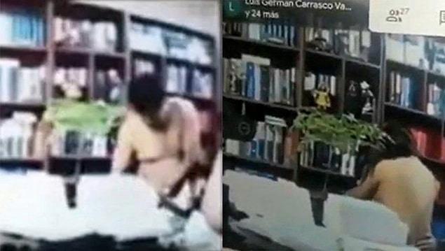 Hector Paredes Robles adlı avukat, koronavirüs salgını nedeniyle sanal olarak görülen duruşmada kamerasını açık unutunca müvekkiliyle cinsel ilişkiye girerken yakalandı.