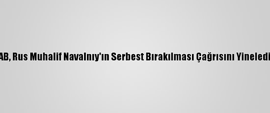 AB, Rus Muhalif Navalnıy'ın Serbest Bırakılması Çağrısını Yineledi