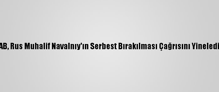 AB, Rus Muhalif Navalnıy'ın Serbest Bırakılması Çağrısını Yineledi