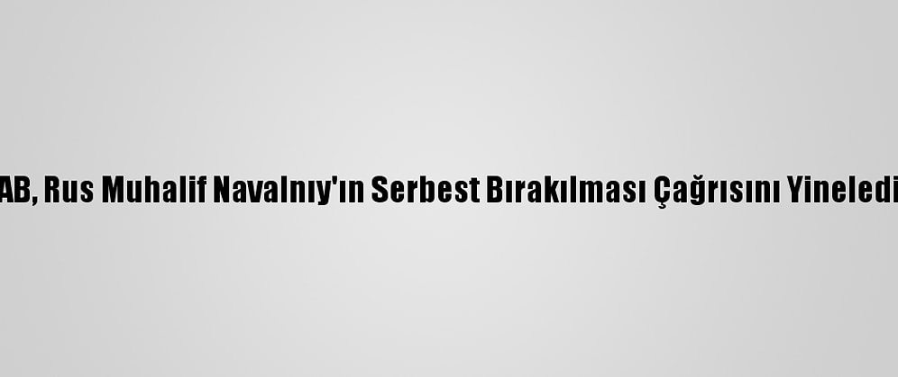 AB, Rus Muhalif Navalnıy'ın Serbest Bırakılması Çağrısını Yineledi