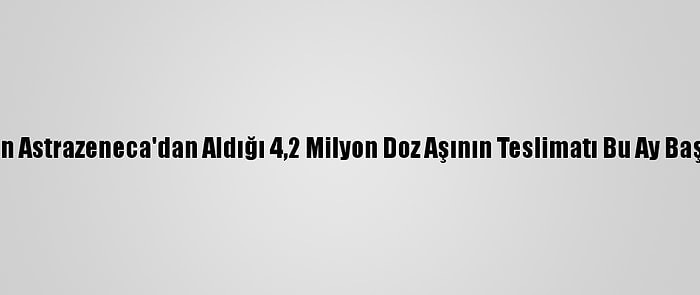 İran'ın Astrazeneca'dan Aldığı 4,2 Milyon Doz Aşının Teslimatı Bu Ay Başlıyor