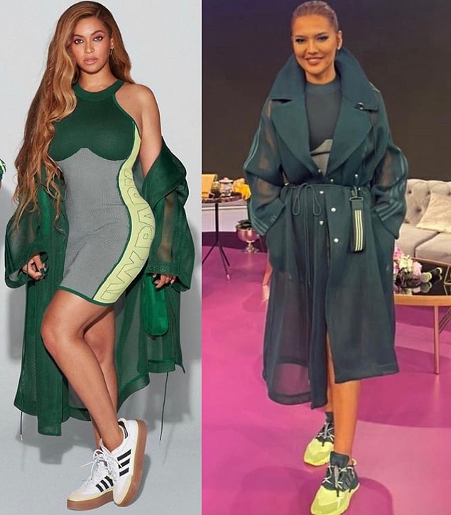 Adidas Ivy Park koleksiyonunun sıkı takipçilerinden biri de Demet Akalın.
