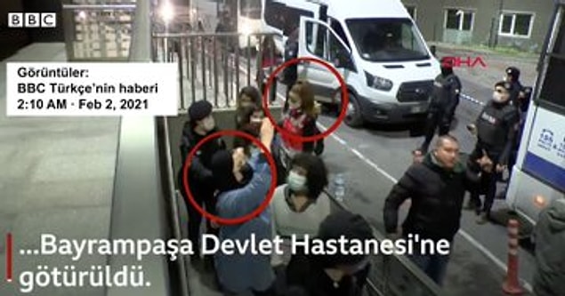 Ardından Emniyet tarafından paylaşılan görüntülerin gözaltına alınırken değil sağlık kontrolü esnasına çekildiği ortaya çıktı.