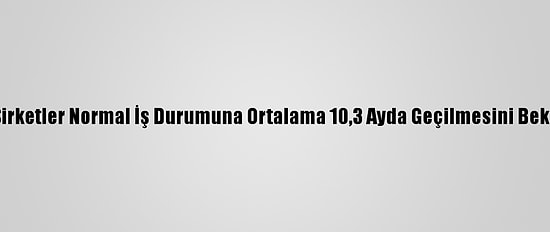 Ifo: Şirketler Normal İş Durumuna Ortalama 10,3 Ayda Geçilmesini Bekliyor