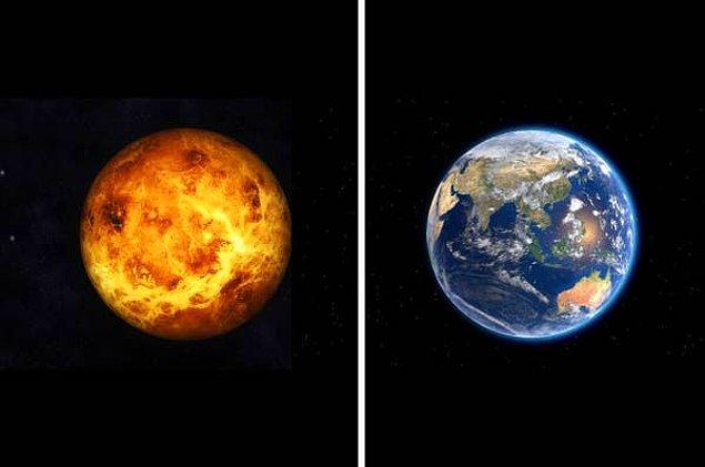 17. Venüs, yaklaşık iki milyar yıl önce Dünya'nın şu anki hali gibi görünüyordu.