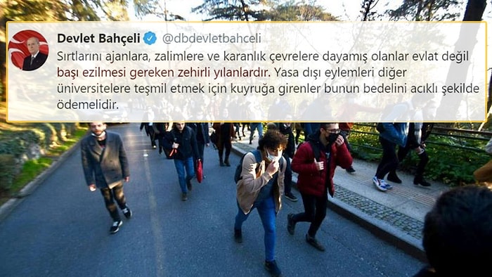 Protestoculara 'Başı Ezilmesi Gereken Zehirli Yılanlar' Demişti: Twitter, Bahçeli’nin Paylaşımını Sildi!