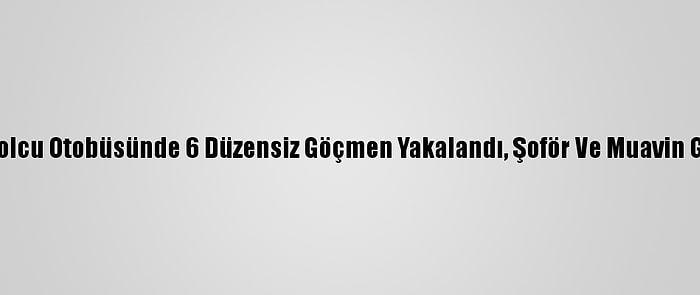 Osmaniye'de Yolcu Otobüsünde 6 Düzensiz Göçmen Yakalandı, Şoför Ve Muavin Gözaltına Alındı