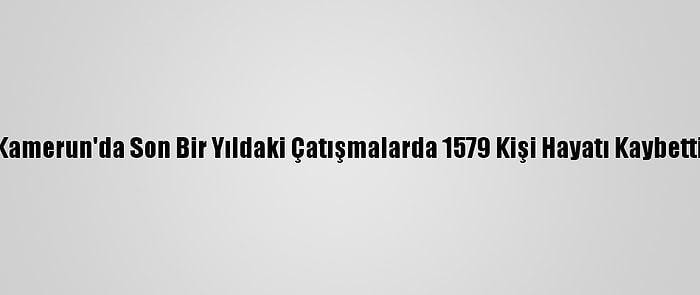 Kamerun'da Son Bir Yıldaki Çatışmalarda 1579 Kişi Hayatı Kaybetti