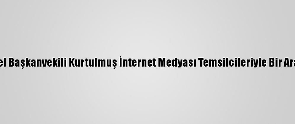 Ak Parti Genel Başkanvekili Kurtulmuş İnternet Medyası Temsilcileriyle Bir Araya Geldi: (2)