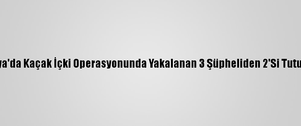 Sakarya'da Kaçak İçki Operasyonunda Yakalanan 3 Şüpheliden 2'Si Tutuklandı