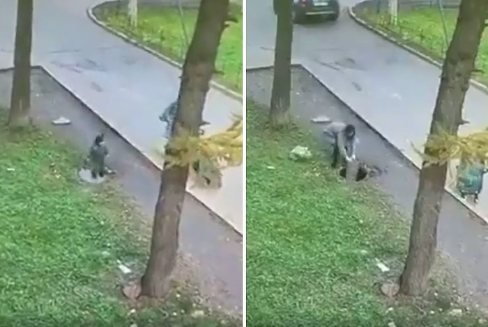 Çocuğu Rögarın İçine Düşünce Bir Anda Seyit Onbaşına Dönüşen Anne