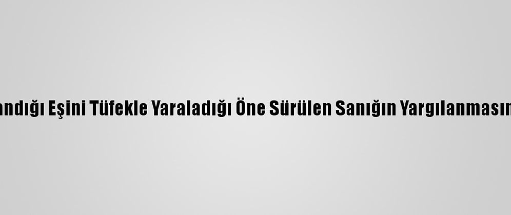 Mersin'de Boşandığı Eşini Tüfekle Yaraladığı Öne Sürülen Sanığın Yargılanmasına Devam Edildi