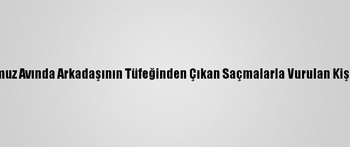 Samsun'da Domuz Avında Arkadaşının Tüfeğinden Çıkan Saçmalarla Vurulan Kişi Ağır Yaralandı