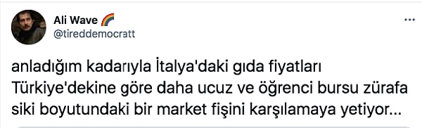 Türkiye'de bırakın öğrenciyi, asgari ücretli çalışanın bile yakınından geçmekte zorlanacağı bu tabloya gelen tepkilerin bir kısmı şöyle: