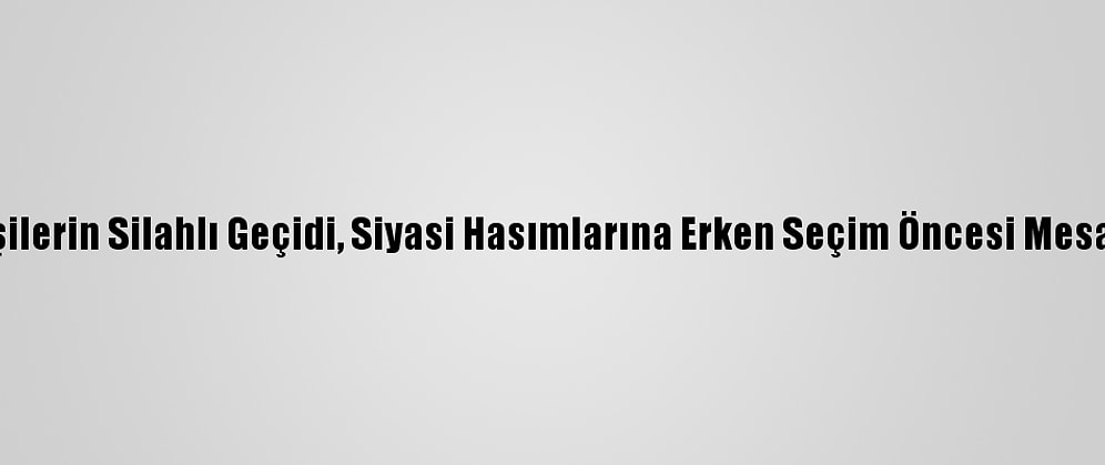 Irak'ta Sadr'a Bağlı Kişilerin Silahlı Geçidi, Siyasi Hasımlarına Erken Seçim Öncesi Mesaj Olarak Yorumlanıyor
