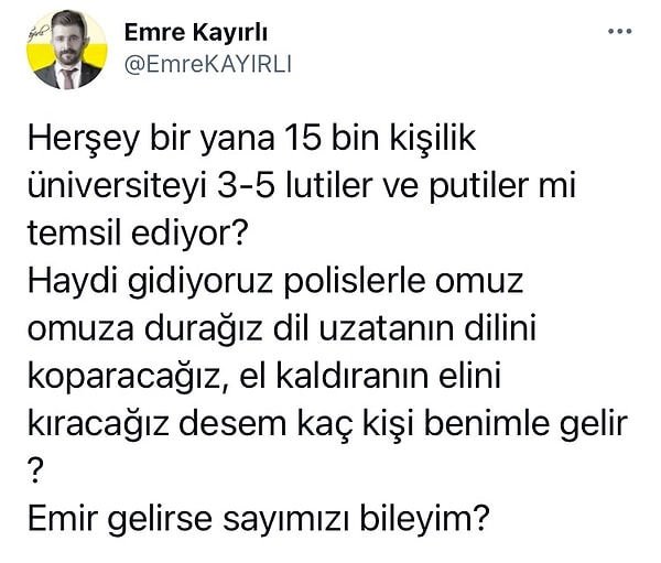 Bir de öğrencilerin dillerini koparmakla ve ellerini kırmakla tehdit etmişti. Onu da not düşelim...