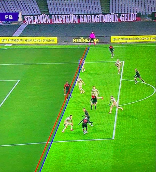 VAR incelemesi sonrası Fatih Karagümrük'ün 75. dakikada Bertolacci ile attığı gol ofsayt gerekçesiyle iptal edildi.