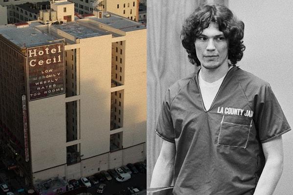 3. Bir dönem 'Night Stalker' olarak bilinen ve Los Angeles'ta dehşet saçan bir seri katil olan Richard Ramirez, cinayetlerine devam ettiği 1984 ile 1985 yılları arası Cecil Hotel'de kalır.