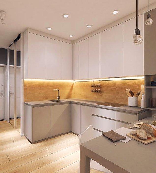 11. Eğer mutfakta daha fazla ışığa ihtiyacınız varsa tezgah ışıkları ile ana ışığı destekleyebilirsiniz.