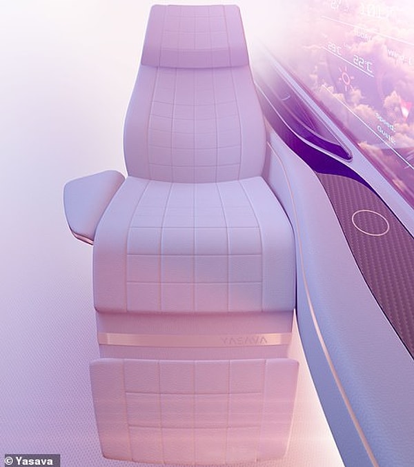 Одно из сделанных на заказ кресел для частного самолета.